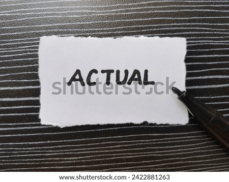 Actual writting on table background. Royalty-Free Stock Photo #2422881263