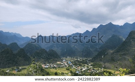 Amazing view of the moutains and the village 