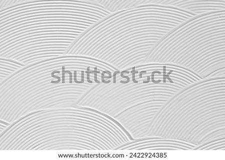 Trendy 3D paint texture with spatula strokes, white canvas volumetric effect for web design. Gray background to create a wedding cover or postcard, wallpaper on the wall.