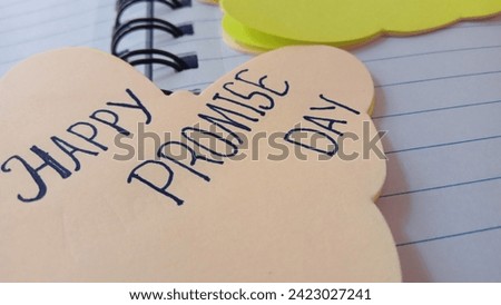 happy promise day | promise day Royalty-Free Stock Photo #2423027241