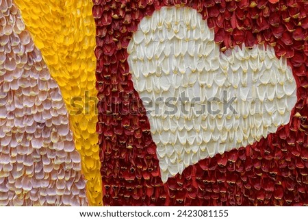 allegorical floats made with tulip petals Royalty-Free Stock Photo #2423081155