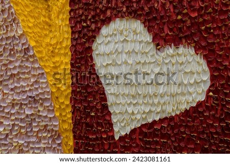 allegorical floats made with tulip petals Royalty-Free Stock Photo #2423081161