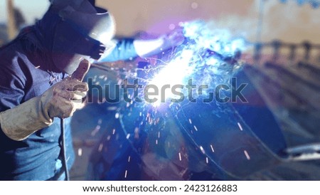 Pictures were taken during welding of pipes 