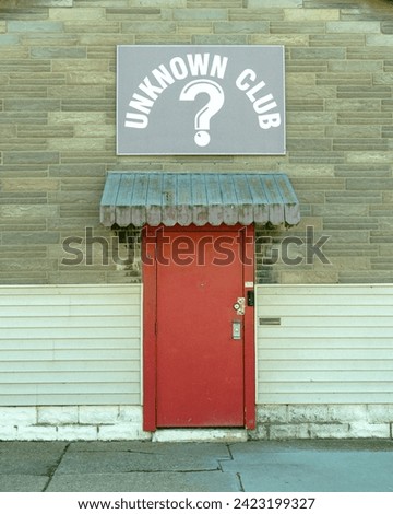 Unknown Club sign in Riverside, Buffalo, New York