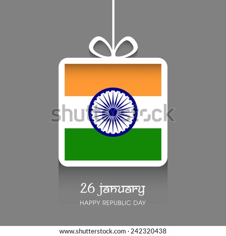 Illustration of Indian republic day,26 January. 