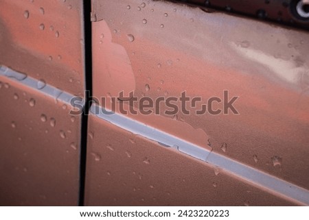 Clear coat of a car wearing off