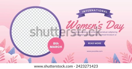 International Women's Day Background. Happy Women's Day celebration. March 8. Cartoon Vector illustration design for Poster, Banner, Flyer, Greeting, Card, Cover, Post, Invitation. happy women day.