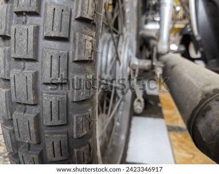 Vintage dirt bike tires. motorcycle. tire