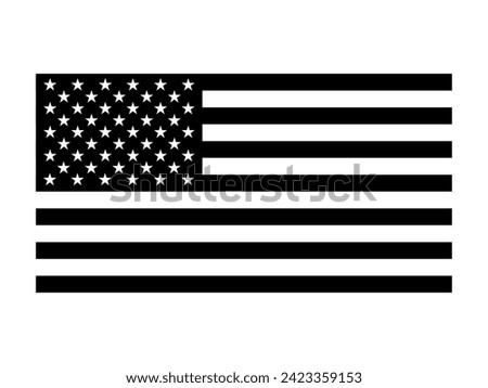 Vector image of American flag. Patriotic background.