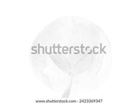 Clip art of sprouting plant of eco image monochrome