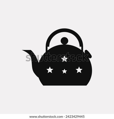 Moonlit mingle kettle icon - Simple Vector Illustration Royalty-Free Stock Photo #2423429445