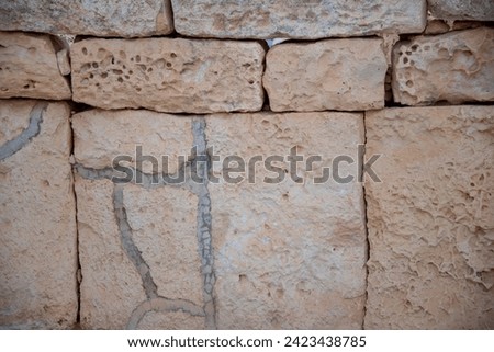 Mnajdra Megalithic Religious Site - Malta Royalty-Free Stock Photo #2423438785
