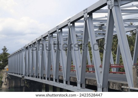 iron bridge image. construction photography concept