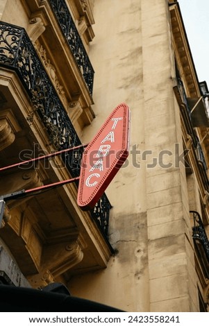 Tabac sign in Paris on a beautiful day 