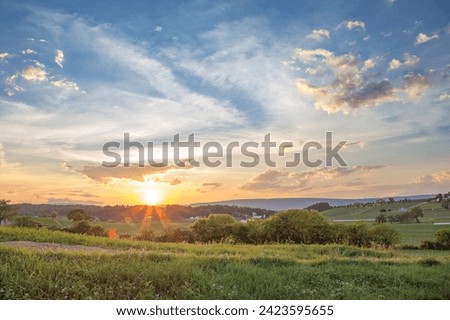 Central Pennsylvania August Sunset .