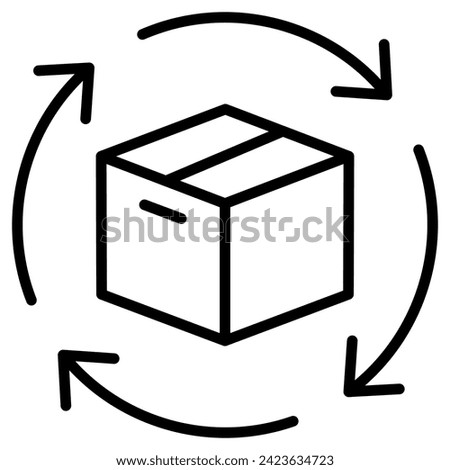 Product Lifecycle icon line vector illustration Royalty-Free Stock Photo #2423634723