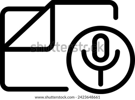 folder line icon illustration vector