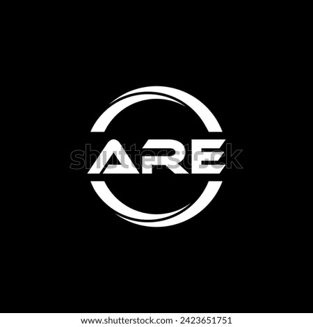 ARE Letter Logo Design, Inspiration for a Unique Identity. Modern Elegance and Creative Design. Watermark Your Success with the Striking this Logo.