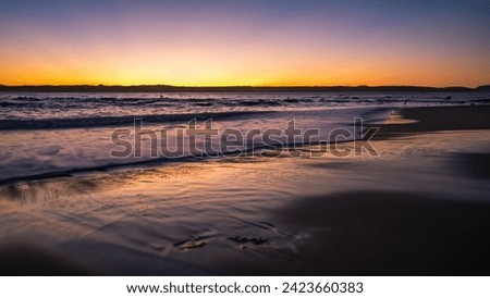 Background sunrise at the beach. This picture can be as background on your video and poster or short video
