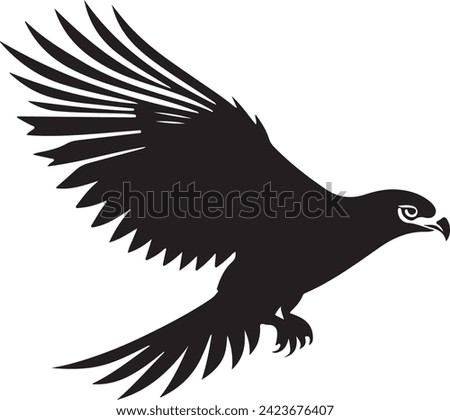 Eagle  silhouette vector  illustration eps