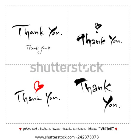 Hand drawn greeting /  vector - calligraphy