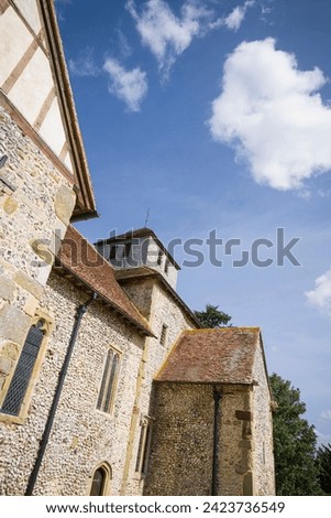 St Marys church Breamore, an Anglo-Saxon church in New Forest, Hampshire, UK Royalty-Free Stock Photo #2423736549