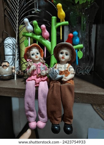 sweet twins jori showpiece objects, jora putul, love dolls  Royalty-Free Stock Photo #2423754933