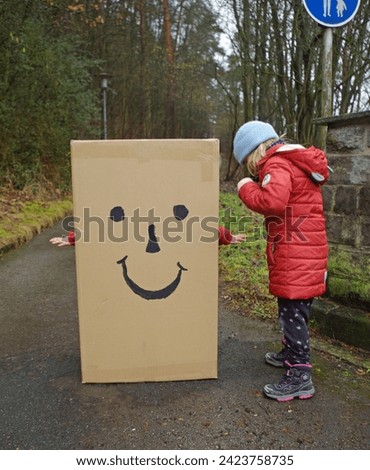 Creative idea for children's game with packaging box.