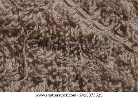 seam connection pattern on soft fibrous fabric