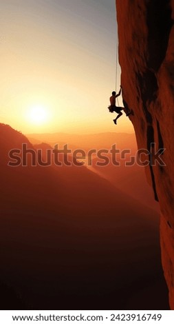 A man Climbing the mountains,recreation adventure outdoors.