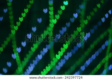 green & blue Bokeh background