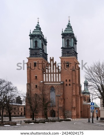 Poznan Cathedral - Archcathedral Basilica of St. Peter and St. Paul. Island of Ostrow Tumski. Poland