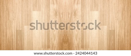Hardwood maple basketball court floor viewed from above Royalty-Free Stock Photo #2424044143