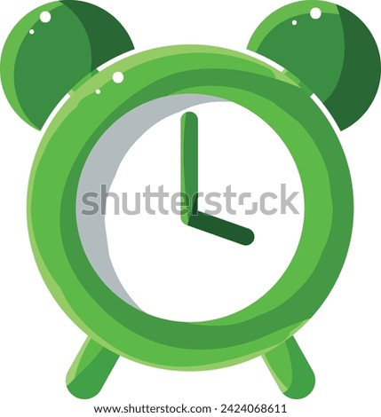 Icon of Ramadan Kareem, Eidul Fitr for Moslem celebrate. Circle 24 hours. Chronometer watch isolated icon stock vector. Alarm clock icon illustration. Clock badge color blue set. Timer basic plain.