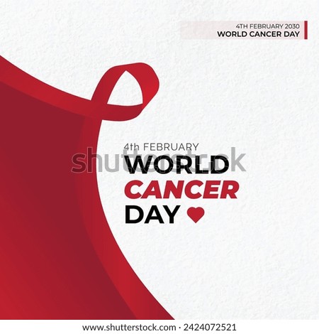 world cancer day February 4th illustration