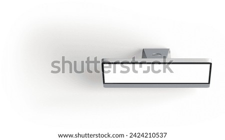 Realistic pc monitor isolated on transparent background.fit element for electronic scenes project.
