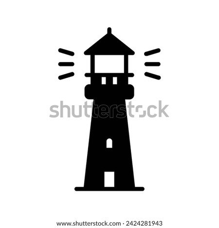 Lighthouse icon. sign for mobile concept and web design. vector illustration
