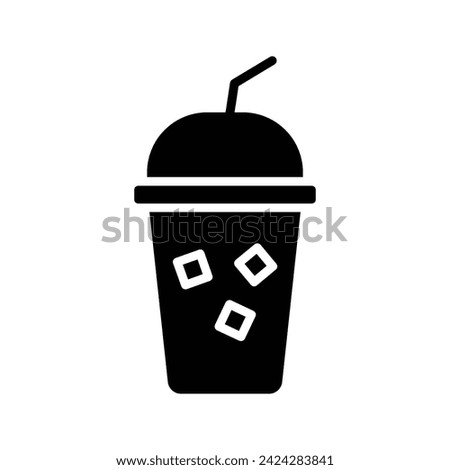 Milkshake icon. sign for mobile concept and web design. vector illustration
