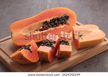 Fresh papaya fruit, good for digestion