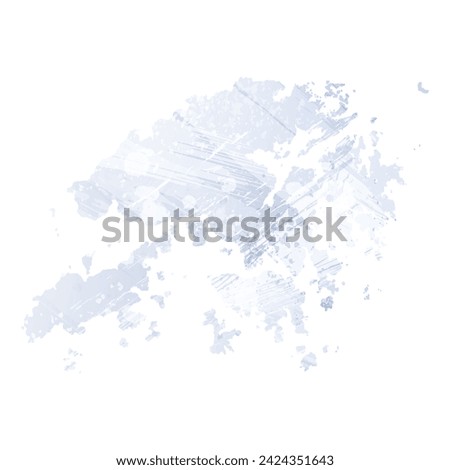 High detailed vector map. Hong Kong. Watercolor style. Periwinkle color. Pastel lilac color. Delicate purple.