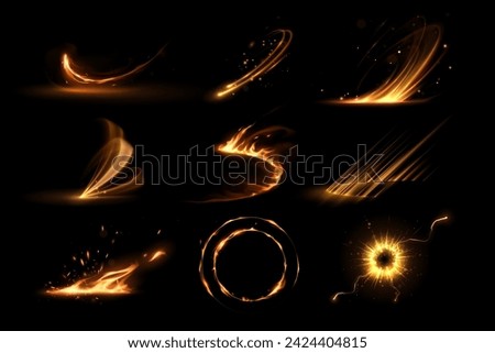 Light and fire effect set