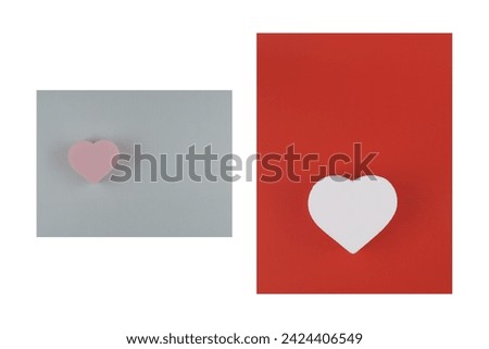 Symbol of hearts in portrait and landscape for your valentines day