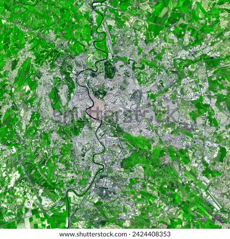 Rome, Italy. . Elements of this image furnished by NASA.