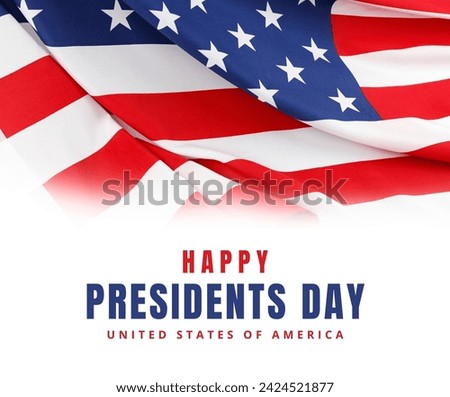 happy president day banner for social media post Royalty-Free Stock Photo #2424521877