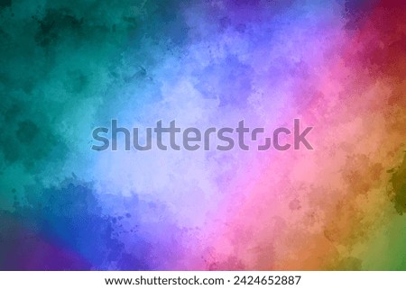 Background template abstract colorful hearts rainbow