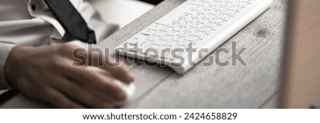 business man hand computer keyboard
