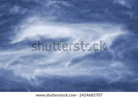 a unique cloud forms a letter