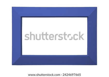 Dark blue picture photo frame broad thick wide modern minimal simple attractive
