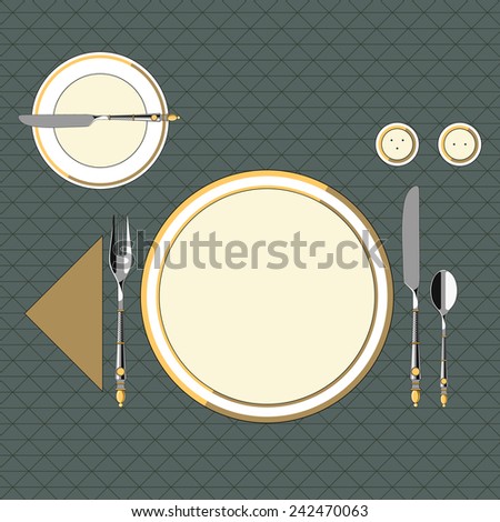Table setting in classic style 6