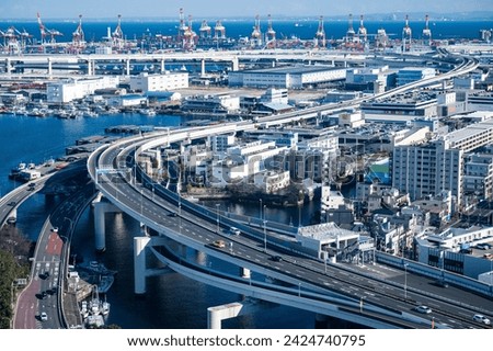 Urban landscape of Minato Mirai, Yokohama, Kanagawa Prefecture, Japan Royalty-Free Stock Photo #2424740795